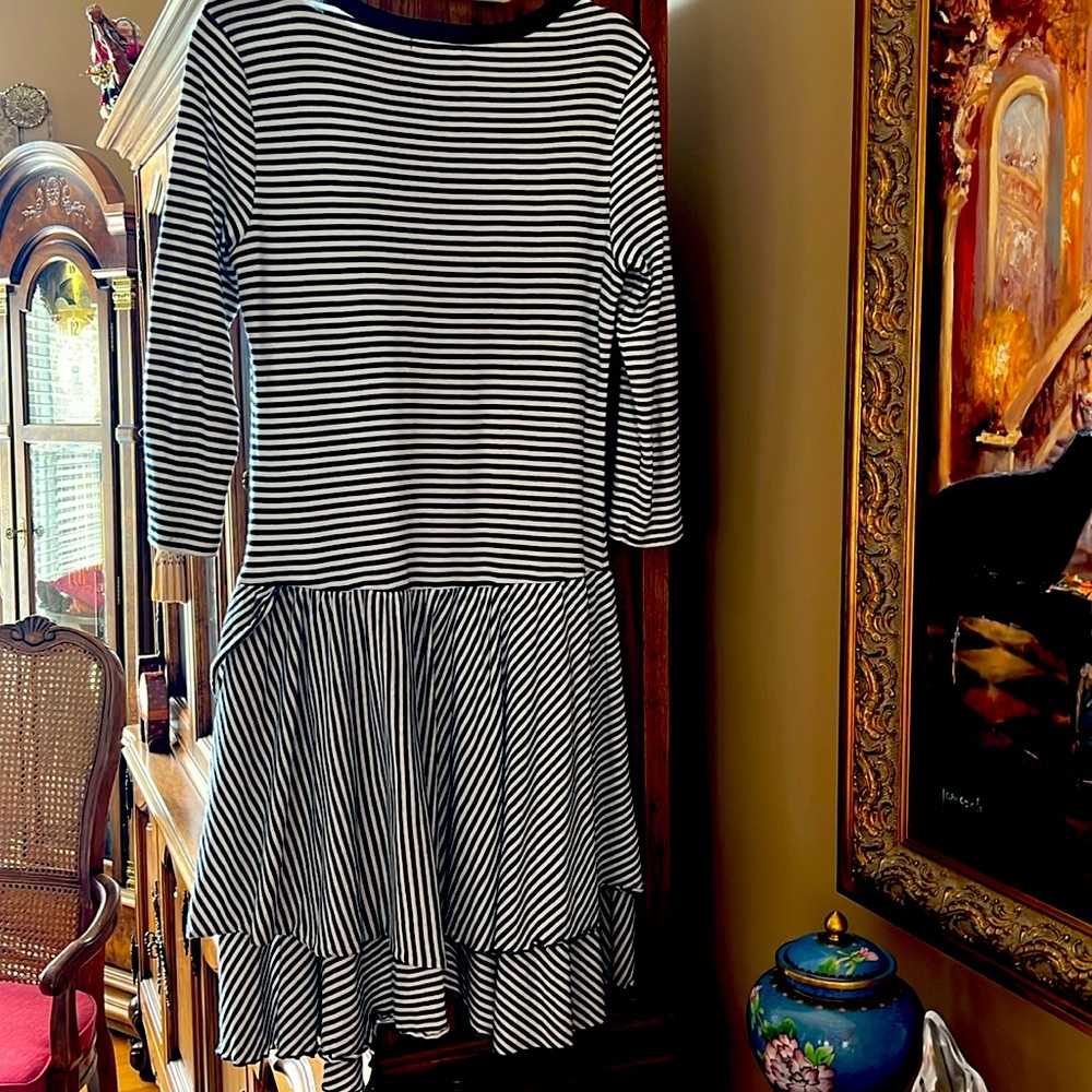 LRLRalphLaurenJeansCo.Excellent Condition.Soft100%Cotton.3/4 Sleeve Midi.S:L👠🎀